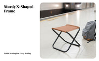 Foldable Design space-saving Travel Seat Lightweight Folding Stool Quick Setup Camp Chair sturdy for Commuters, Outdoor lovers, Camping, Public Transport, Queueing, rearpacking