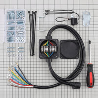 Trailer Wiring Harness Color-Coded 7-Way Trailer Cord Heavy-Duty for RV Towing