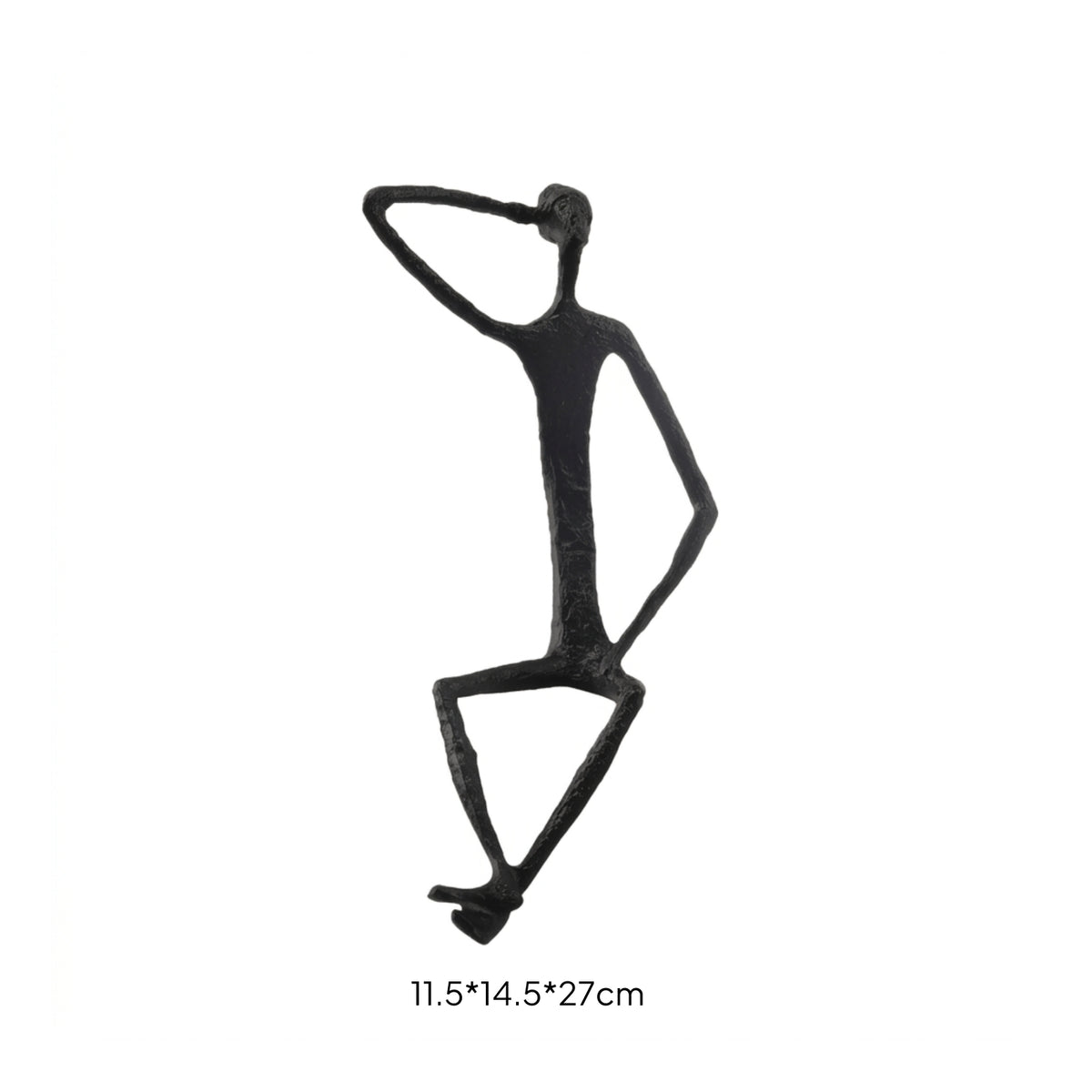 Human Figure Sculpture Minimalist Human Sculpture Decorative Statue Industrial Desk Figurine Versatile for Homeowners