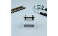 2 Pieces AC/DC Universal HO Scale Wheel Set Replacement Part 1:87 Train Wheel Wear Resistant HO Scale Metal Wheels Good Rotation for Model Railway, Hobby Repair