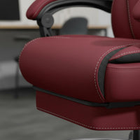 Massage Function Reclining Office Chair with Footrest for Gamers