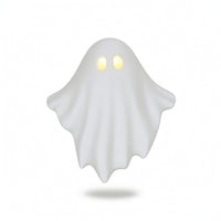 Ghost Ornament Halloween Ghost Figurine Resin Glowing for Tabletop, Mantel