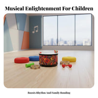 Orff-inspired approach Inspired children's Gathering Drum Promotes Group Collaboration Large Commtogetherness Drum Includes 2 Mallets Percussion Instrument for Preschoolers, Music Educators, Kindergartens, Classrooms, Classroom, Playrooms