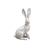 Rabbit Figurine Resin Rabbit Statue with Textured Surface Bunny Statue Weathered Bunny Decor Rustic for Decorators, Tabletop