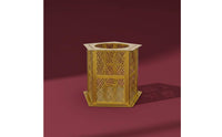 Gold Hollow Candle Holder Christmas Gift Candlestick for Living Room