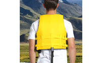 Multi-Pocket Design Adult Life Jacket Storage Pockets Fishing Life Vest Adjustable Straps Boating Safety Vest Long-Lasting Oxford Material for Adults, Rafting