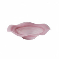 Glass Fruit Bowl Easy to Clean Irregular Shape Glass Dish Handmade