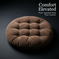 Large Floor Cushion Home Decor, Tufted Breathable Cushion for Floor Seating, Round Floor Pillow Apartment Dweller, Meditation Cushion Thick Padding