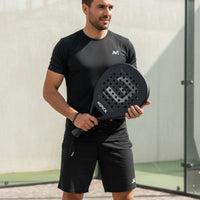Carbon Fiber Beach Tennis Racket Paddle EVA Core Sport Racket Shock Absorbing Athletic Gear for Beginners