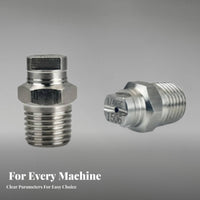 High Pressure Fan Nozzle Reduces Clogging Industrial Cleaning Nozzle Long Service Life for Dust Suppression, Car Washing