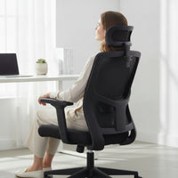 Replacement Headrest Ergonomic Office Chair Headrest Chair Head Support Black for Gamers, Study