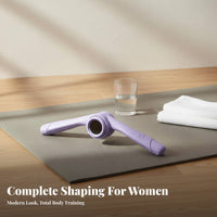 Shoulder and Spine Toner Ergonomic Grips Multifunctional Grip Exerciser V-Shaped Chest Stretcher Anti-Slip Handles for Women