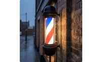 Striped Barber Pole Sign Light Easy Installation Barber Shop Sign Light Energy Saving Business Display Waterproof for Hair Salons