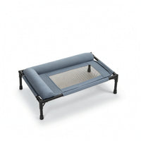 Breathable Elevated Pet Bed with Mesh Center Long-Lasting Dog Cot with Bolsters Lightweight Elevated Dog Cot Cooling for Living Room