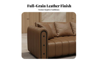 Curved rear Settee Commercial Grade Reception Couch Modern Design Lounge Seating for Interior Designers, Apartment Dwellers, Hotel Lobby, Cafe, Creamice