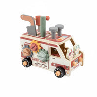 Disassembly Wooden Assembly Truck Finemovement Take Apart Truck Rotating Gears Building Vehicle Set Colorful Painted for Children