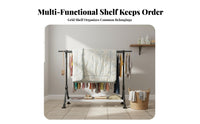 Foldable Clothes Dehumidifying Rack Space-Saving Portable Clothes Dehumidifying Stand Indoor & Outdoor Use Freestanding Laundry Rack