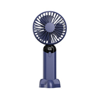 Handheld Mini Fan with Stand USB Rechargeable Portable Fan with Display Compact Lightweight for Students