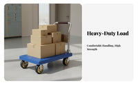 Folding Surface Cart Space-Saving Portable Flatbed Trolley High Load Capacity Foldable Push Cart Hand Truck for Homeowners, Movers, Home, Garage