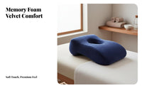 U-Shaped Face Cradle Removable and Washable U-Shaped Face Pillow Easy to Clean Massage Table Headrest Cushion for Chiropractors, Clients, Home, Travel