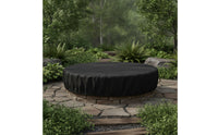 Round Fire Bowl Cover Weatherproof Fire Bowl Cover with Drawstring Sturdy