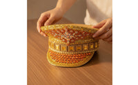 Jeweled Hat Lustrous Hat with Rhinestones Ornate Embellished Cap for Entertainers, Stage Performances, Themed Events