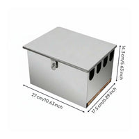 Stainless Steel Knife Box Easy to Clean Commercial Knife Storage Box Space Saving for Chefs