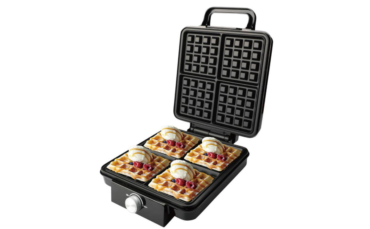 Electric Maker Nonstick Four Slice Maker Countertop Griddle Appliance for Kitchen, Dorm Room