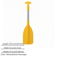 Aluminum Alloy Shaft Kids Paddle Plastic Blade Water Paddle Lightweight for Rafting, Boating