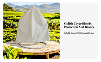 Weather Resistant Hanging Egg Chair Cover Weatherproof Hanging Chair Cover Sunproof for Garden Owners, Homeowners, Backyard, Balcony, Porch