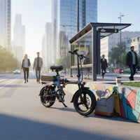 New National Standard Compliant Foldable Electric Bike Long Range Folding Electric Bike High Power Engine Aluminum Alloy Folding Two-Wheeler for Designated Drivers