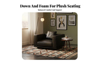 Lowheight Straight Sofa Retro Design Couch Mid-Centuryperiod Modern aesthetic Living Room Seating for Apartment Dwellers, Families, Lounge Area, Movie evenings