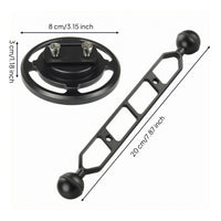 Underwater Photographic Lens Holder Screw-Hole Threaded Mounting Base Secure Hold Circular-Shaped Mount
