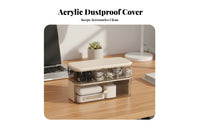 Partitisingled Wire Container Transparent Design Partitisingled Utility Case for Home