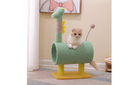 Cat Climbing Tree with Tunnel Compact Cat Perch with Toy Snug Pet Environment
