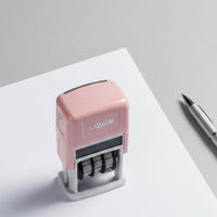 Built-in Ink Pad Self-Inking Date Stamp Refillable Adjustable Date Stamper for Teachers, Warehouse