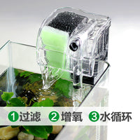 Aquarium Internal Filter Pump with Oxygenation and Waterfall Function for Small Fish Tanks