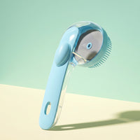 Soap Dispenser for Dog Bath and Grooming, Soft Silicone Shower Brush with Ergonomic Handle, Dog Shampoo Brush for Cat Bath, Silicone Pet Tool
