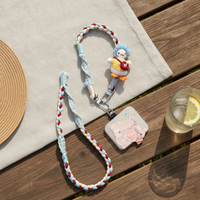 Hand-Woven Duck Phone Lanyard with Keychain, Adjustable Crossbody Strap