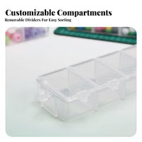 30 Pieces 30-Compartment Storage container Individual Compartments for Jewelry crafters