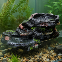 Aquarium Ornament Turtle Land Resin Hideout Resting Spot
