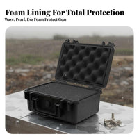 Portable Instrument Case Large Capacity Waterproof Equipment Case Shockproof Tool Box Sturdy Duty Dustproof for Travel