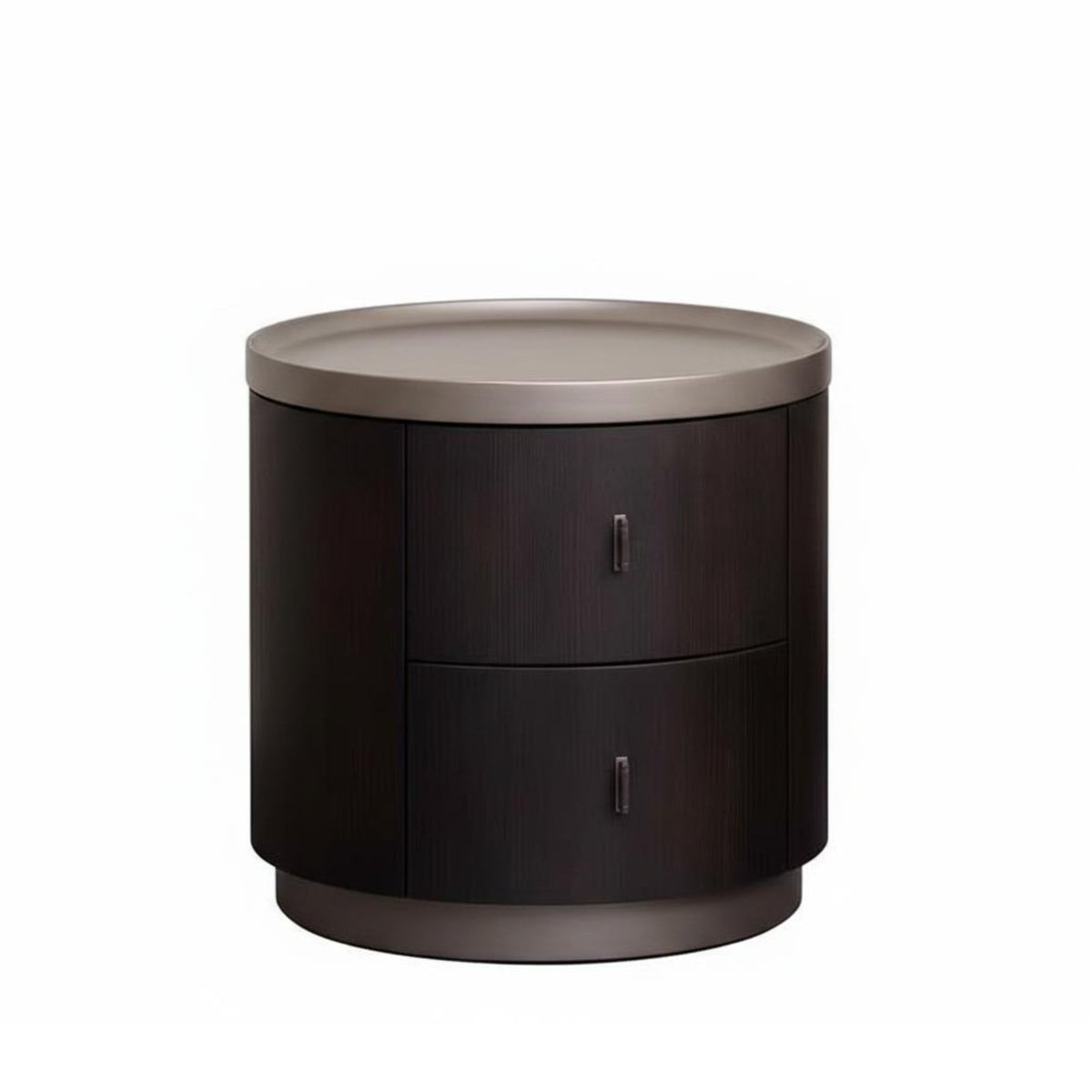 Nordic & design Round Cabinet with X-shaped base Minimalist Design Bedside Table adaptable Nightstand for Interior Designers, homeowners, Parents, Hotel Room, Entryway, Hallway