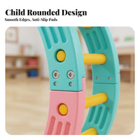 Sensory Integration Playset Develops Motor Skills children's Balance Path Non-Slip Surface Modular Balance Beam Set for Girls, Playroom, Outdoor, Home