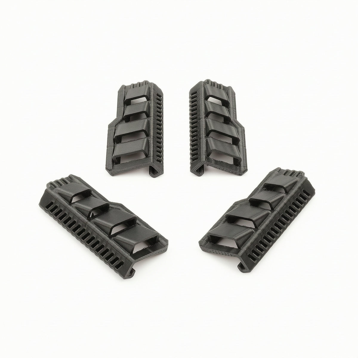 4 Pieces Wheel Well Protector Vented Wheel Arch Protector Guard with Tape Complete Car Part for Scale Builds