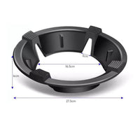 Gas Cooktop Flame Shield High-Temperature-Resistant Flame Concentrator Collar Cast Iron Cooktop Collar Ribbed Support Tabs