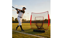 Baseball Training Net 7x7 Sturdy Baseball Hitting Net Carry Bag Included Training Gear for Coaches, Beginners, Backyard, Garage