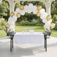 2 M Table Balloon Arch Kit PE Rods Table Balloon Arch Stand Clamp Mounts Home Decoration Light Translucent