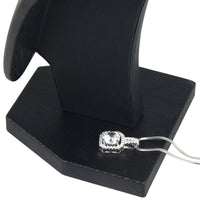 Velvet/PU Leather Mannequin Necklace Display Stand Jewelry Bust Holder for Showcases and Stores