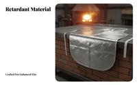 Aluminum Foil Apron Spill-Resistant Heat Resistant Apron Retardant Work Smock for Foundry Workers, Welders, Smelting, Metal Joining